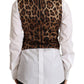 Elegant Sleeveless V-Neck Corduroy Vest