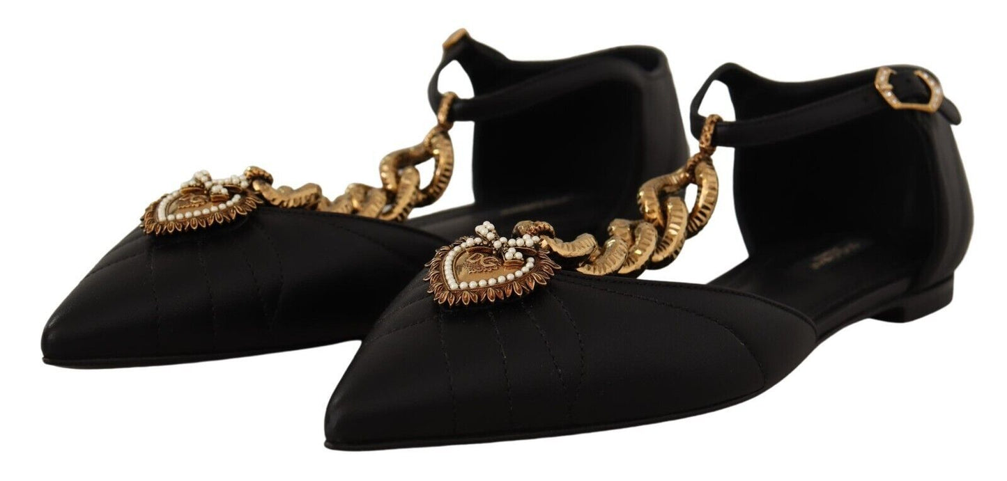 Elegant Gold Chain T-Strap Flat Sandals