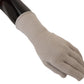 Elegant Light Gray Cashmere Gloves