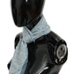Light Blue Bandana Wrap Shawl Foulard Scarf