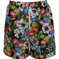 Multicolor Floral Print Swim Shorts