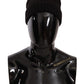 Elegant Black Wool Blend Beanie
