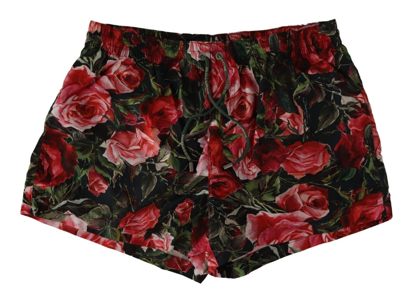 Multicolor Rose Print Swim Shorts