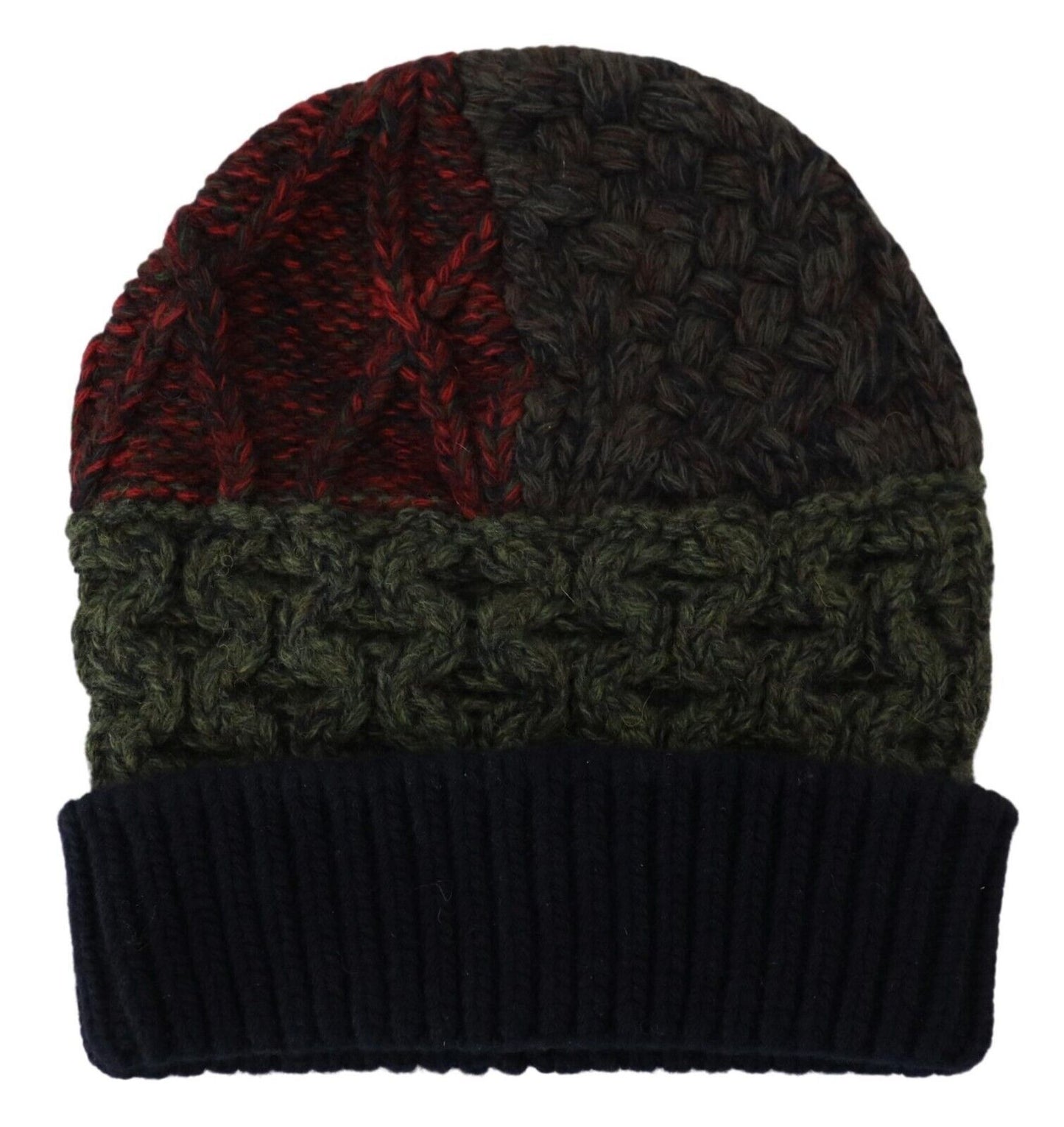 Multicolor Virgin Wool Cashmere Beanie