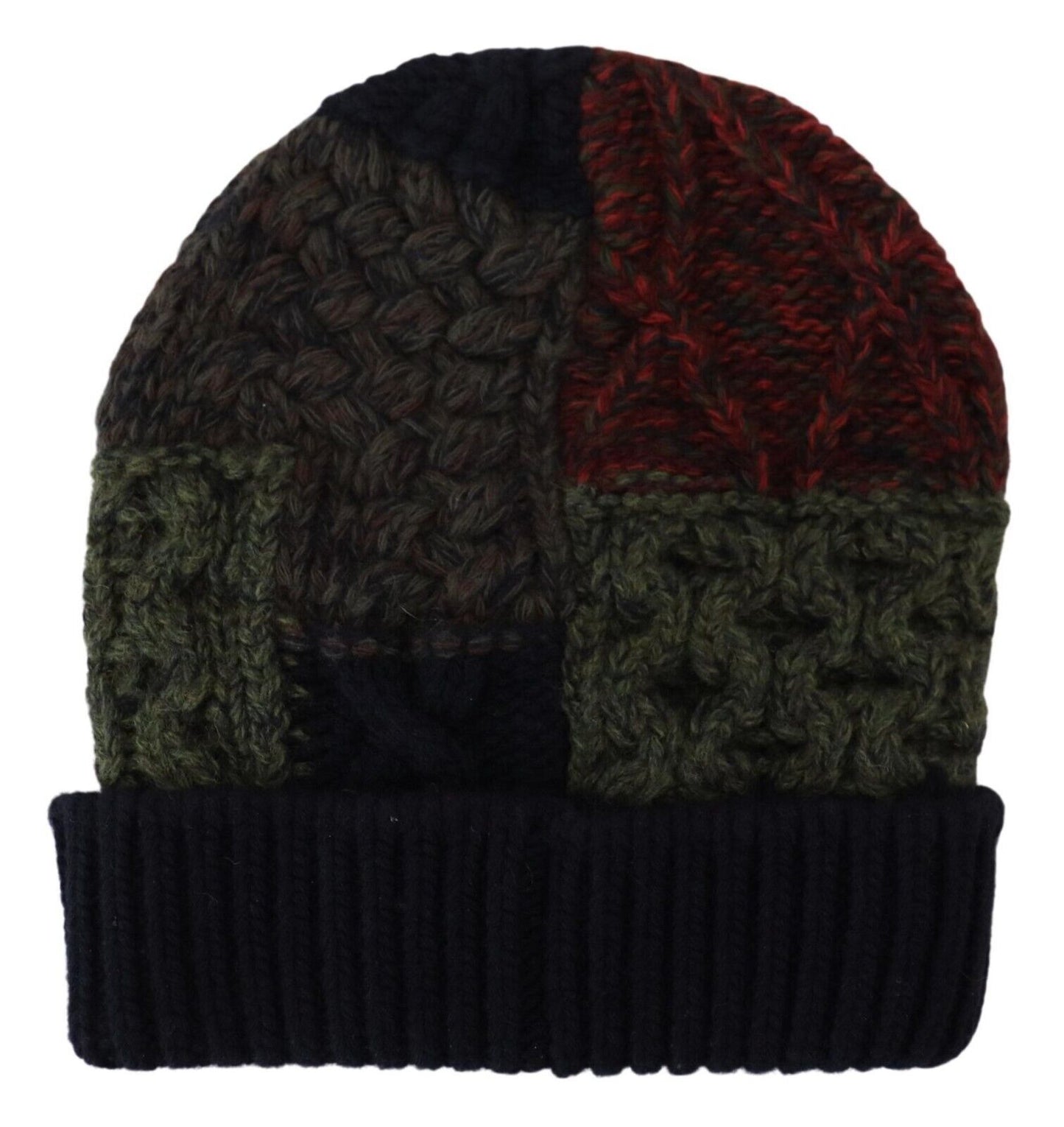 Multicolor Virgin Wool Cashmere Beanie