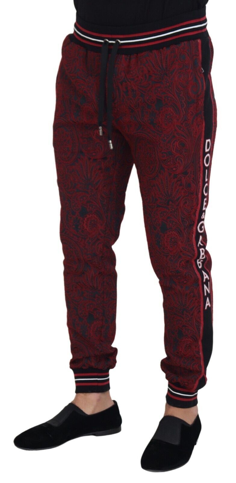 Elegant Red Wool Trousers for Men