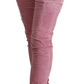 Chic Pink Low Waist Skinny Jeans