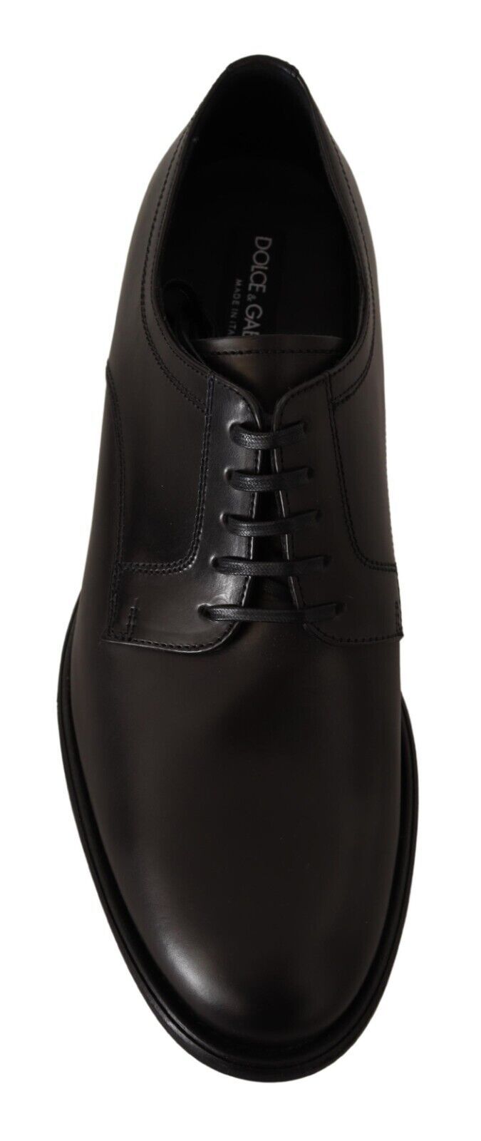 Elegant Black Leather Derby Shoes