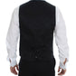 Gray Wool Formal Dress Vest Gilet Weste