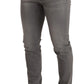 Sleek Washed Grey Slim Fit Denim