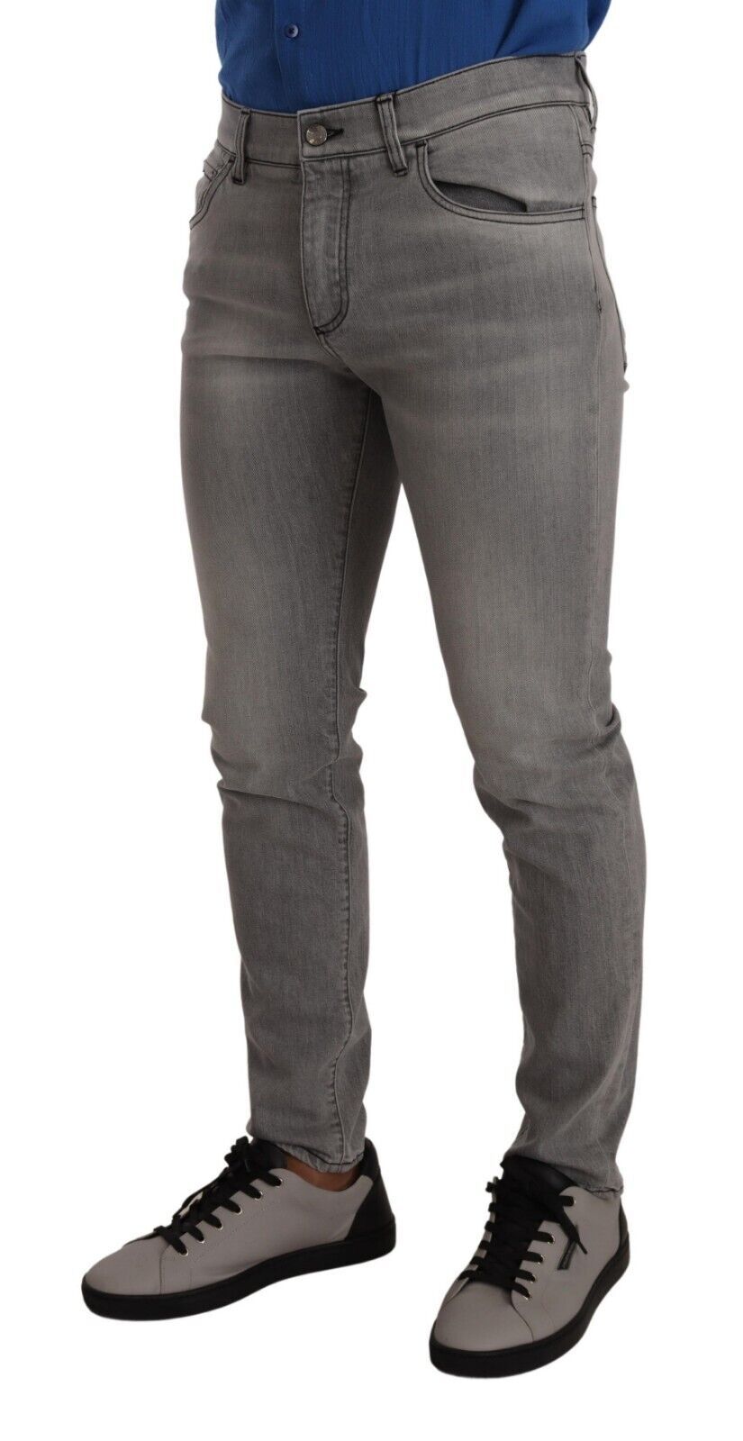 Sleek Washed Grey Slim Fit Denim