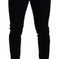 Purple Cotton Stretch Skinny Men Denim Jeans