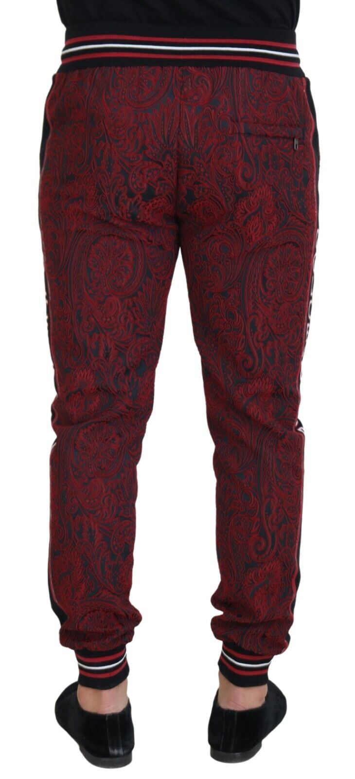 Elegant Red Wool Trousers for Men