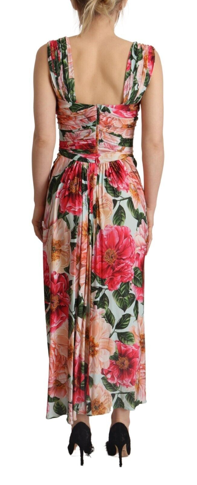 Floral Elegance Maxi Sheath Dress