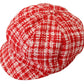 Chic Red Cabbie Hat - Elite Fashion Accessory
