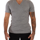 Light Gray Modal Deep V-neck T-shirt Underwear