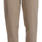 Elegant Tapered Wool-Blend Dress Pants