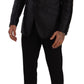 Sicilian Elegance Silk Blazer & Vest Set