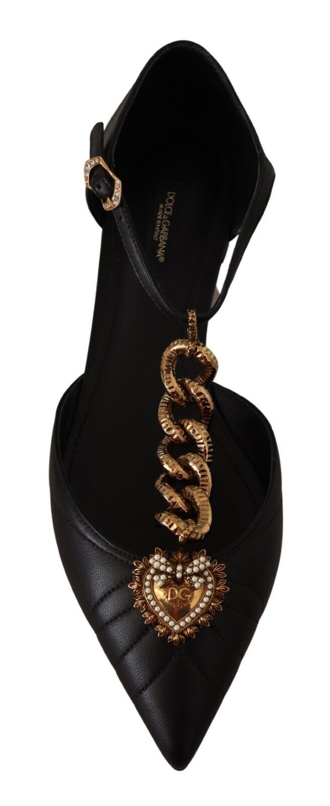 Elegant Gold Chain T-Strap Flat Sandals