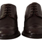 Brown Leather Oxford Wingtip Formal Derby