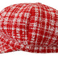 Chic Red Cabbie Hat - Elite Fashion Accessory