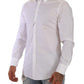 White GOLD Cotton Blend Dress Men Formal Shirt