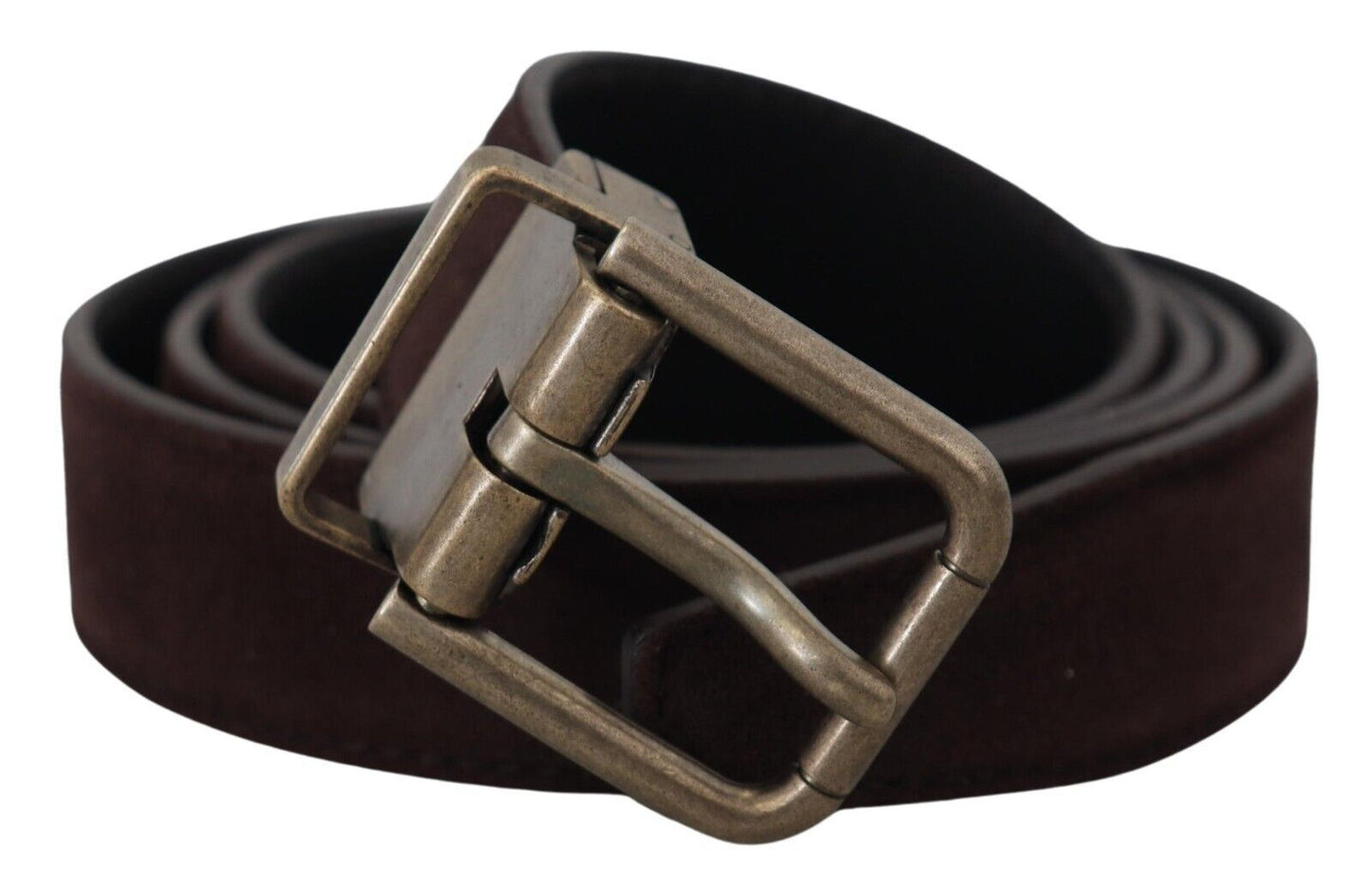 Elegant Italian Leather Belt with Metal Buckle