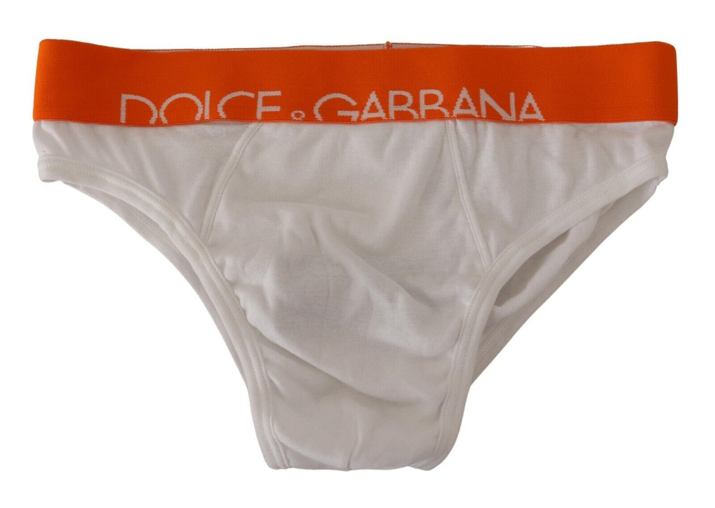 Exclusive Italian Cotton Underwear - White & Orange