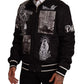 Sleek Full Zip Black Sweater