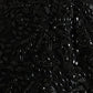 Black Crystal Handmade Knee Pencil Skirt