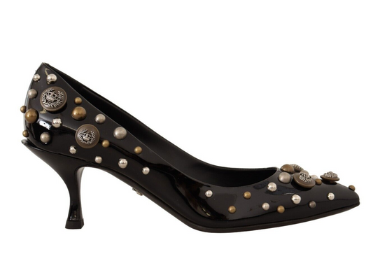 Chic Studded Leather Pumps