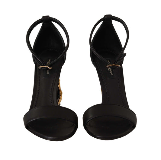 Elegant Ankle Strap Heels with Iconic DG Logo