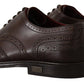 Brown Leather Oxford Wingtip Formal Derby