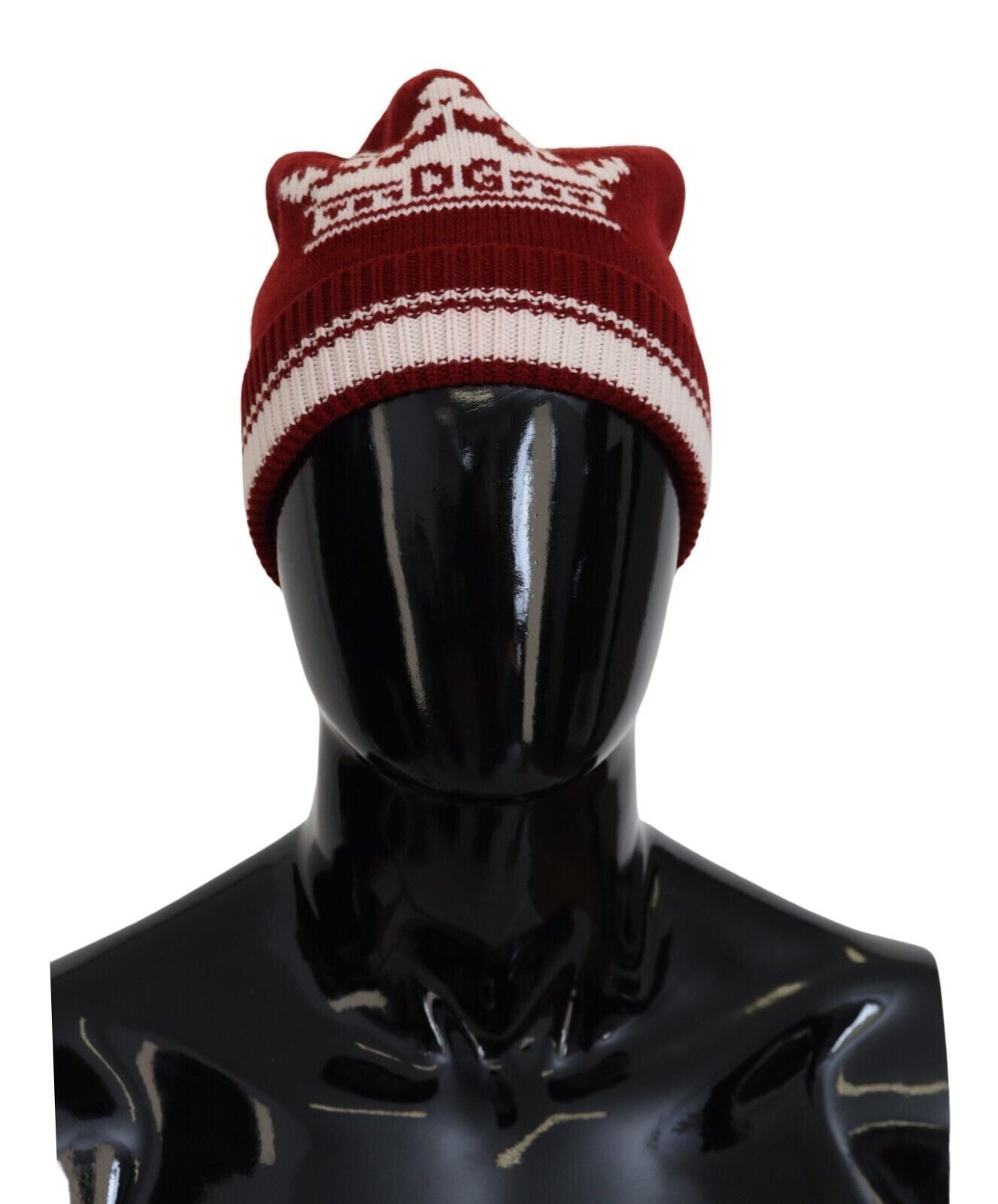 Elegant Cashmere Beanie - Vibrant Red Hue