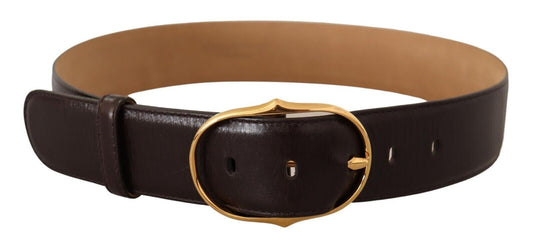 Elegant Gold Buckle Leather Belt