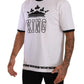 Royal Crown Motif Crew Neck Tee