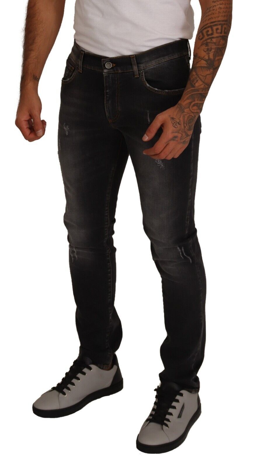 Elevated Black Skinny Denim Jeans