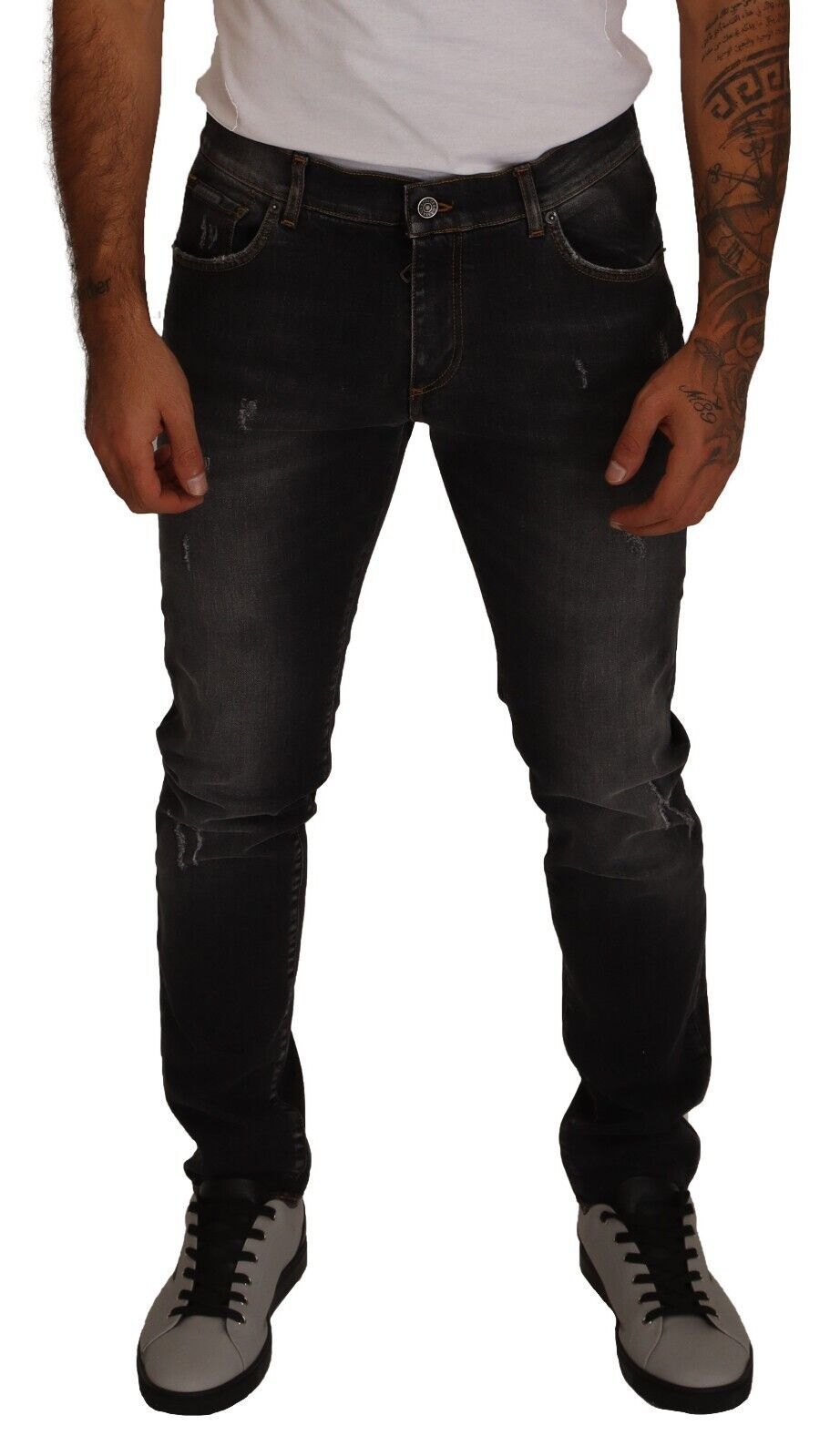 Sleek Slim-Fit Designer Denim Jeans