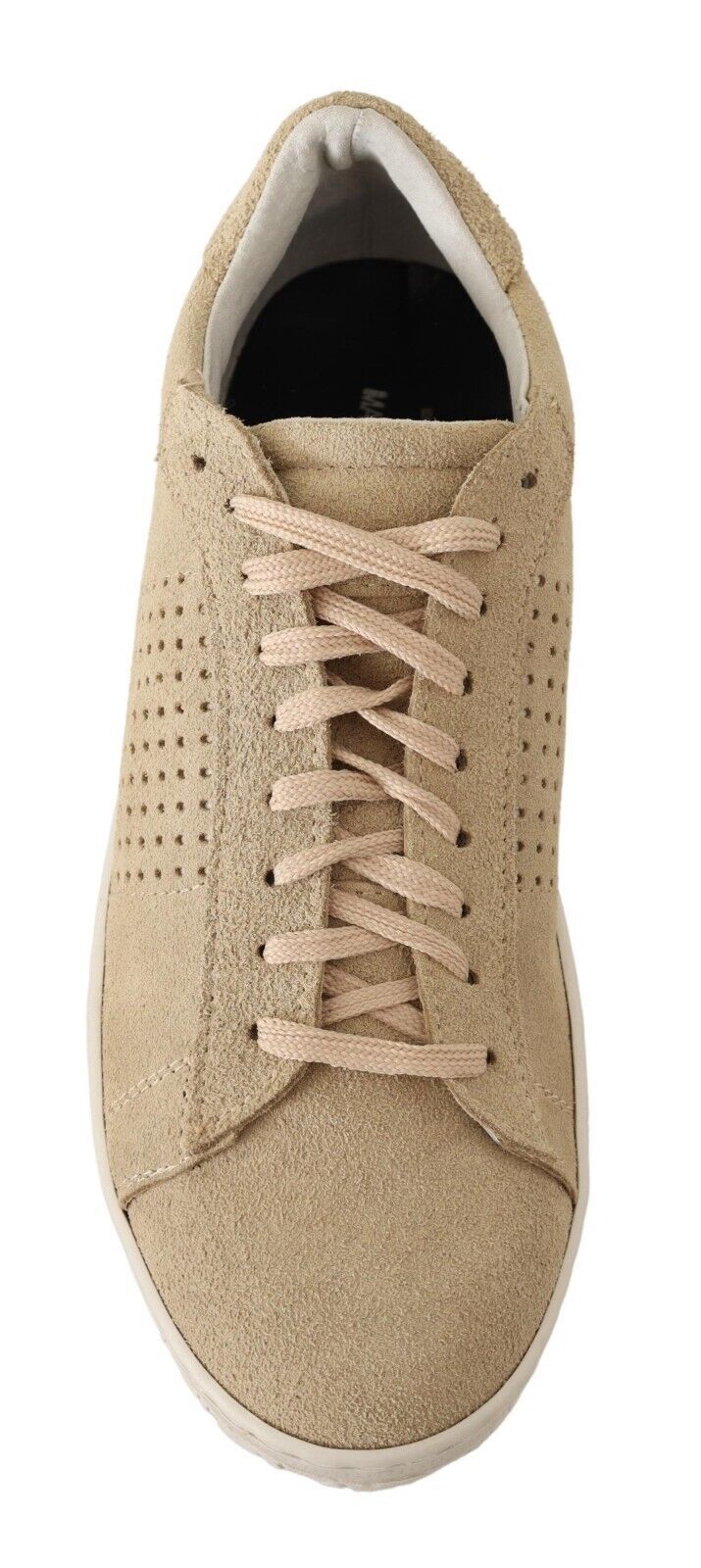 Beige Suede Low Top Sneakers - Elegance Meets Comfort