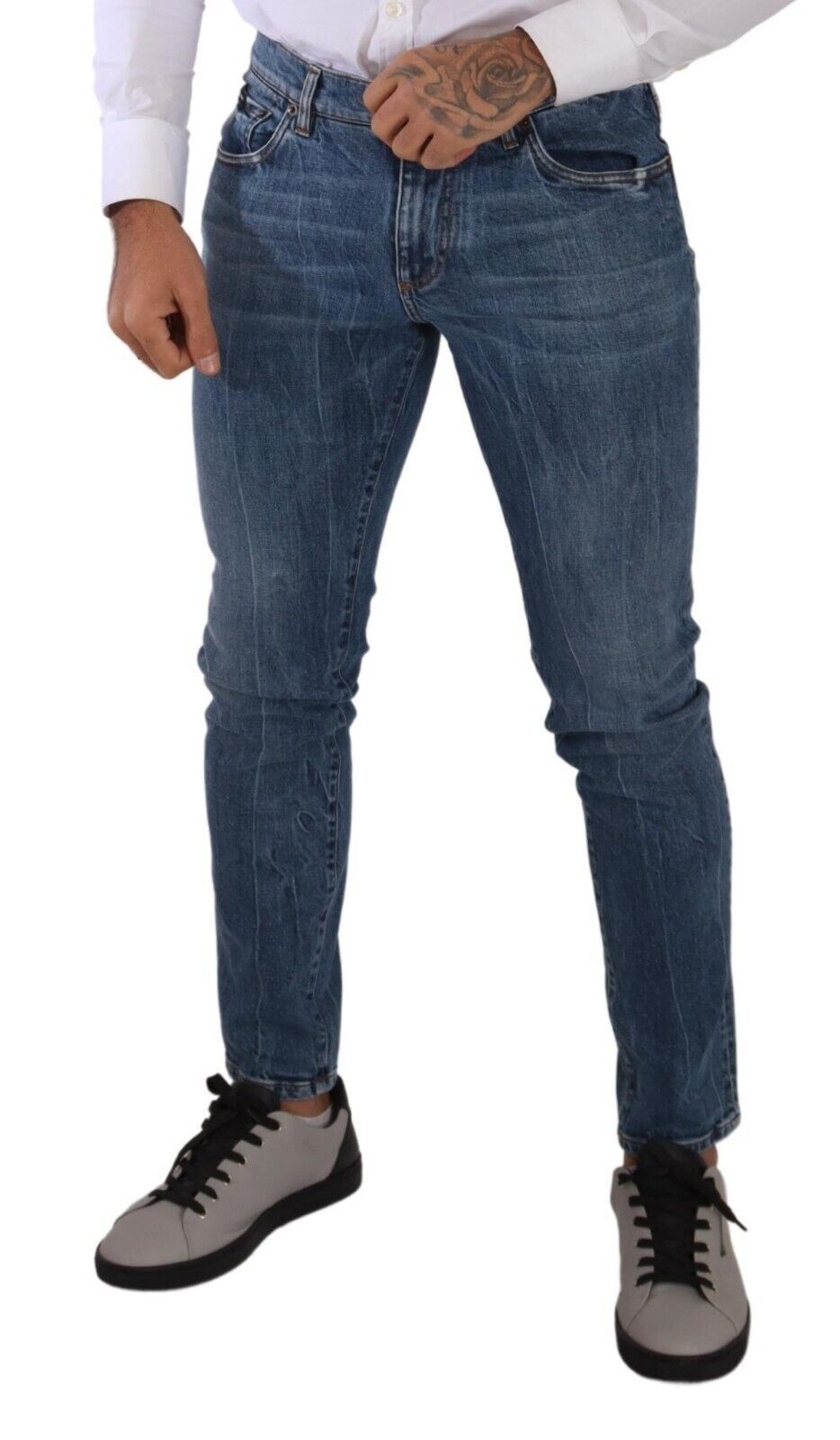 Elegant Stretch Slim Fit Denim Jeans