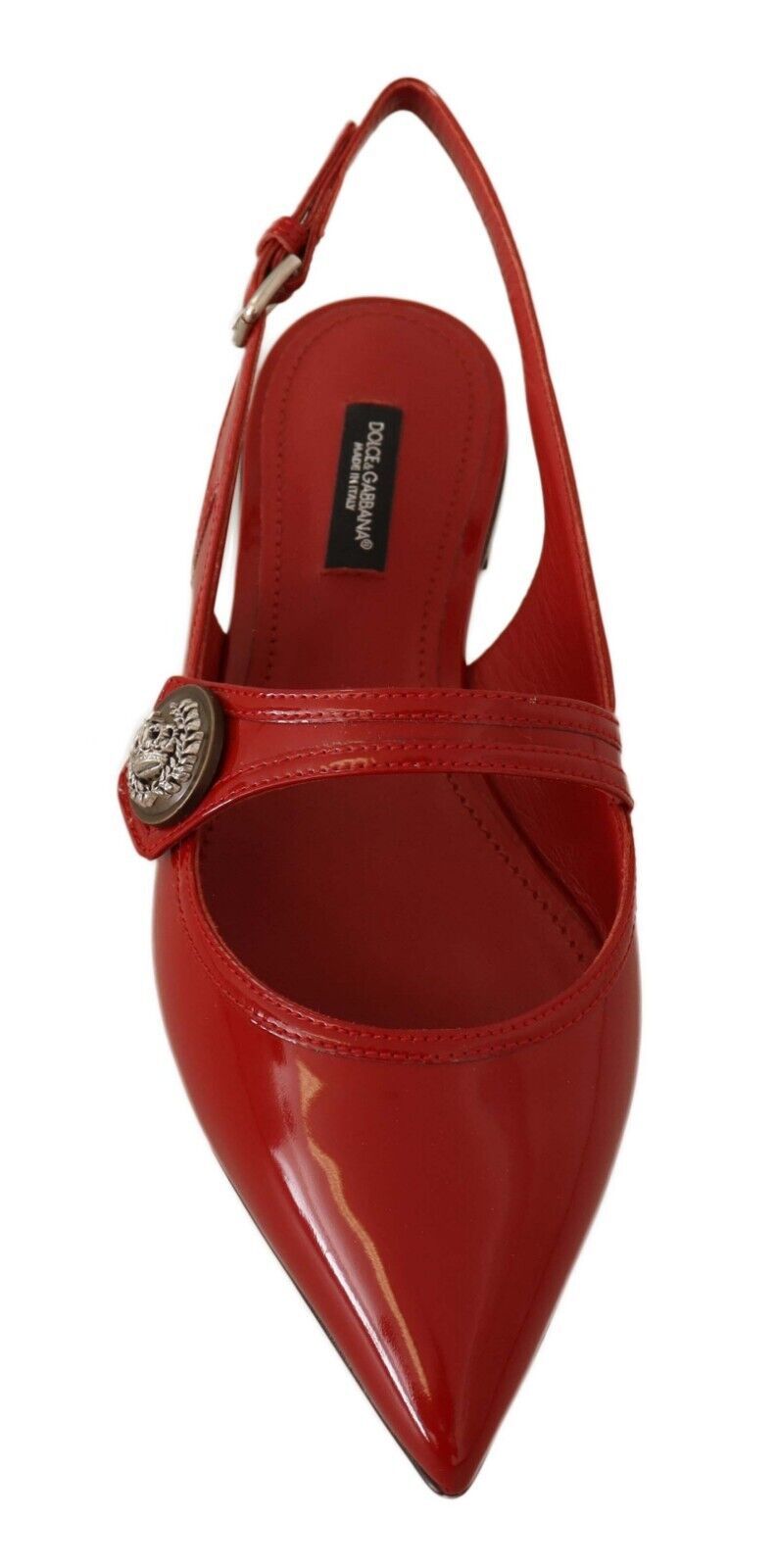 Ravishing Red Patent Leather Slingback Flats