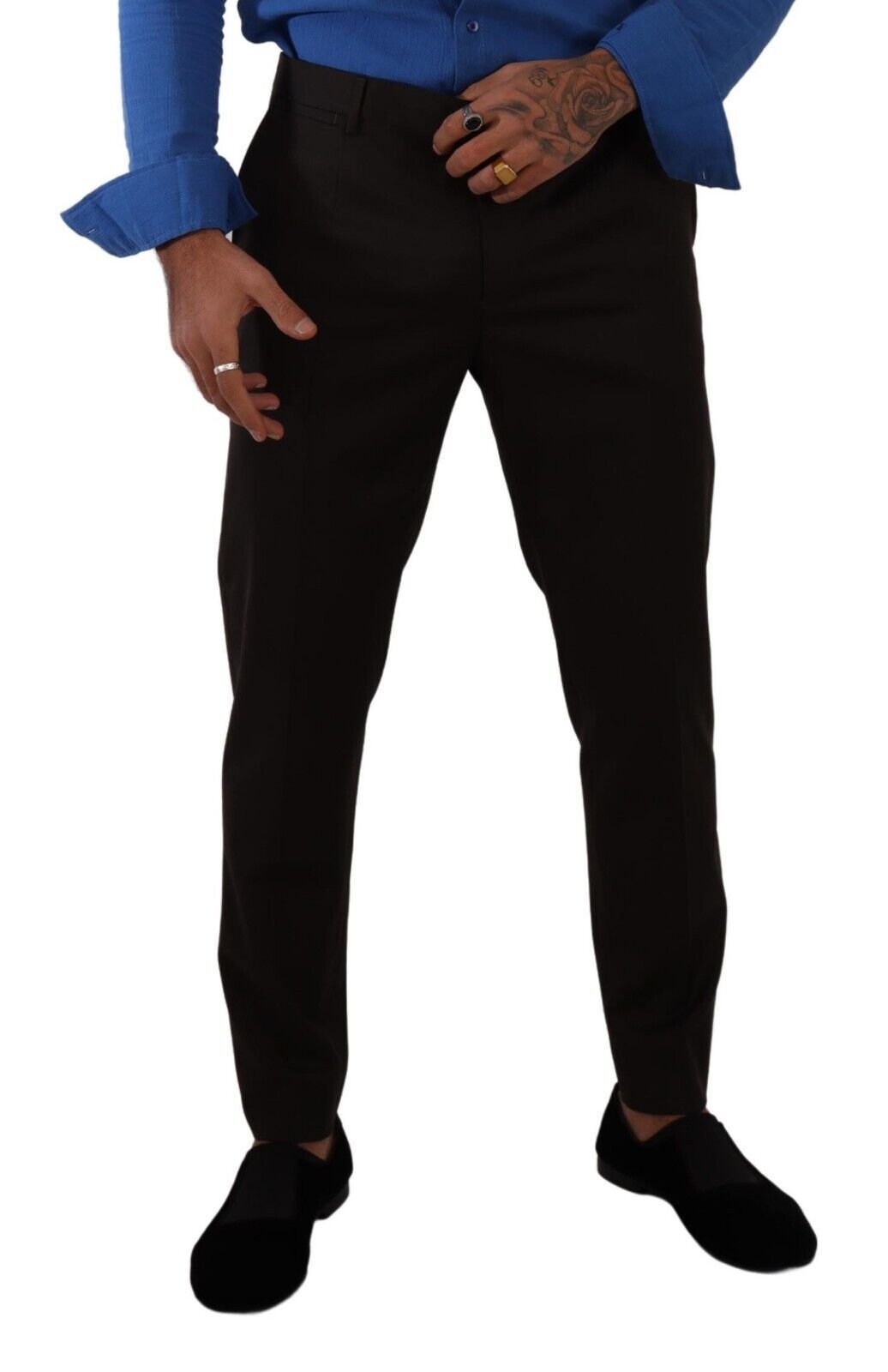 Chic Slim Fit Wool Dress Pants