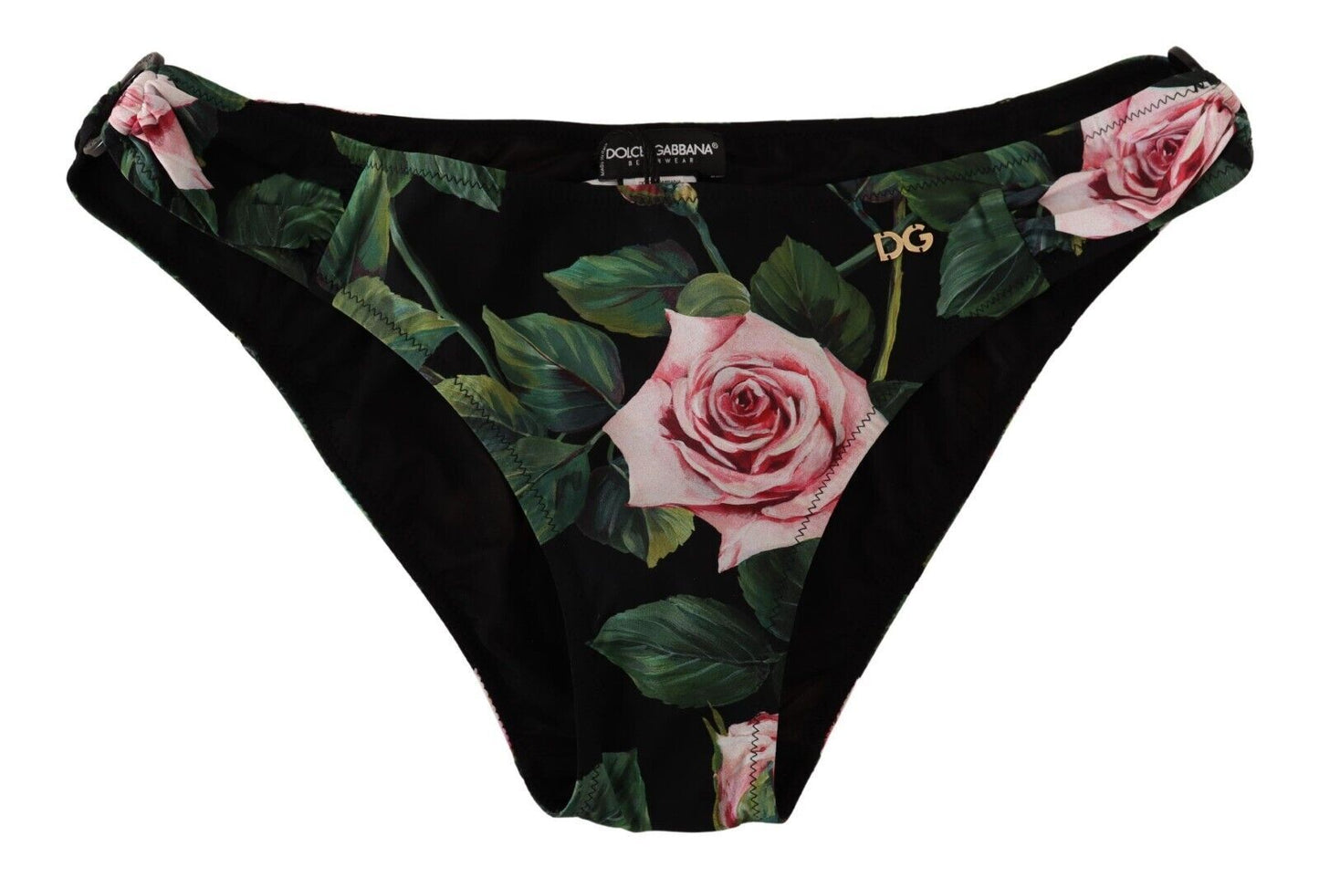 Elegant Rose Print Bikini Bottom