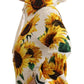 Floral Daisy Sunflower Hooded Sweater