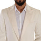 Elegant Off White Slim Fit Blazer