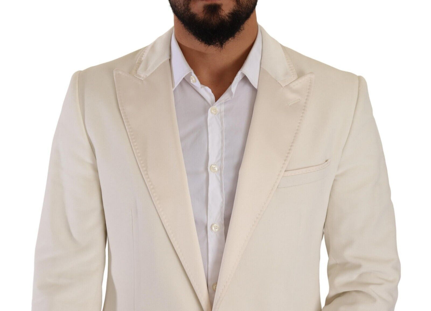 Elegant Off White Slim Fit Blazer