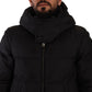 Elegant Black Parka Hooded Jacket