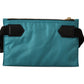 Chic Blue-Green Nylon Sling Wallet