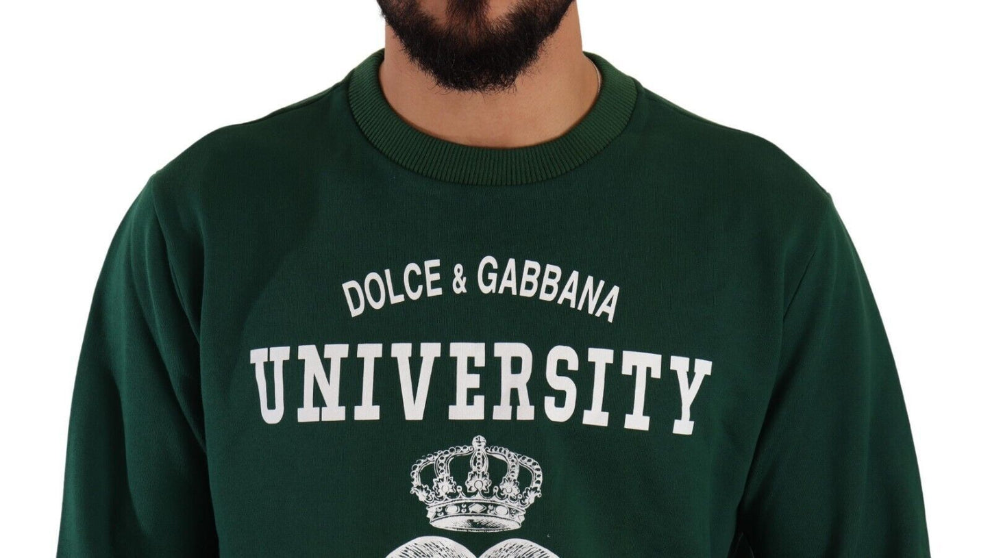 Green University Of Love Pullover Sweater