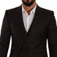 Elegant Purple Wool 3-Piece Men's Suit